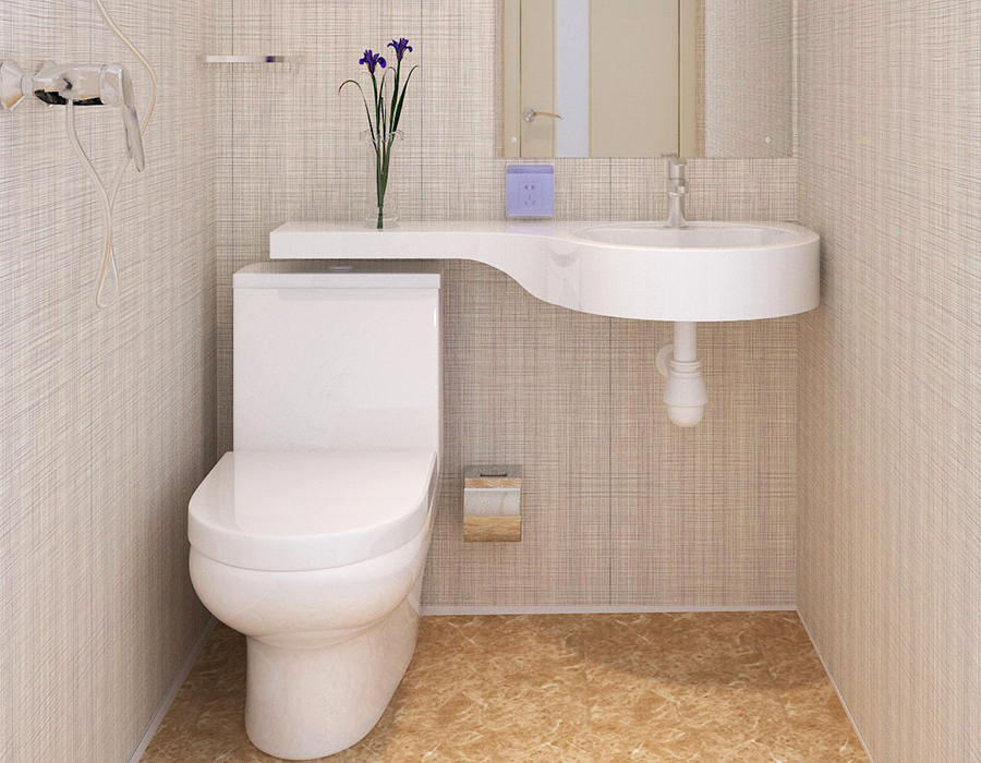 Tam Panel PEC Reçine Fiber Otel Modüler Prefabrik Banyo Ünitesi