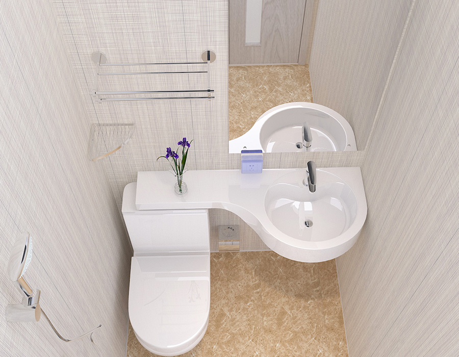 Tam Panel PEC Reçine Fiber Otel Modüler Prefabrik Banyo Ünitesi