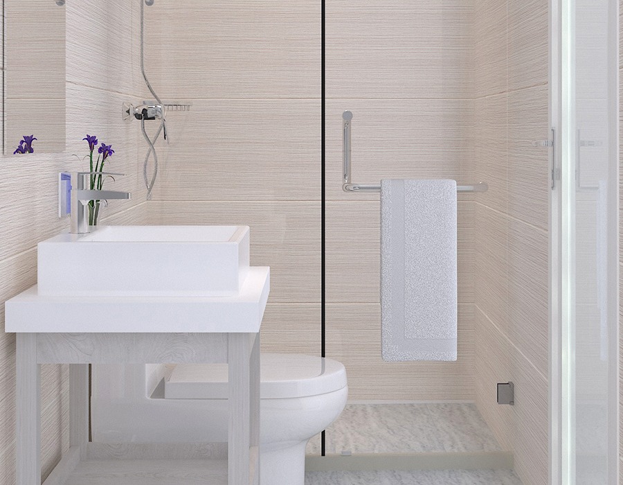 Hızlı Kurulum için Tam Panel Yapılı Modüler Banyo