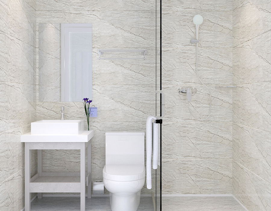 Hızlı Kurulum için Tam Panel Yapılı Modüler Banyo