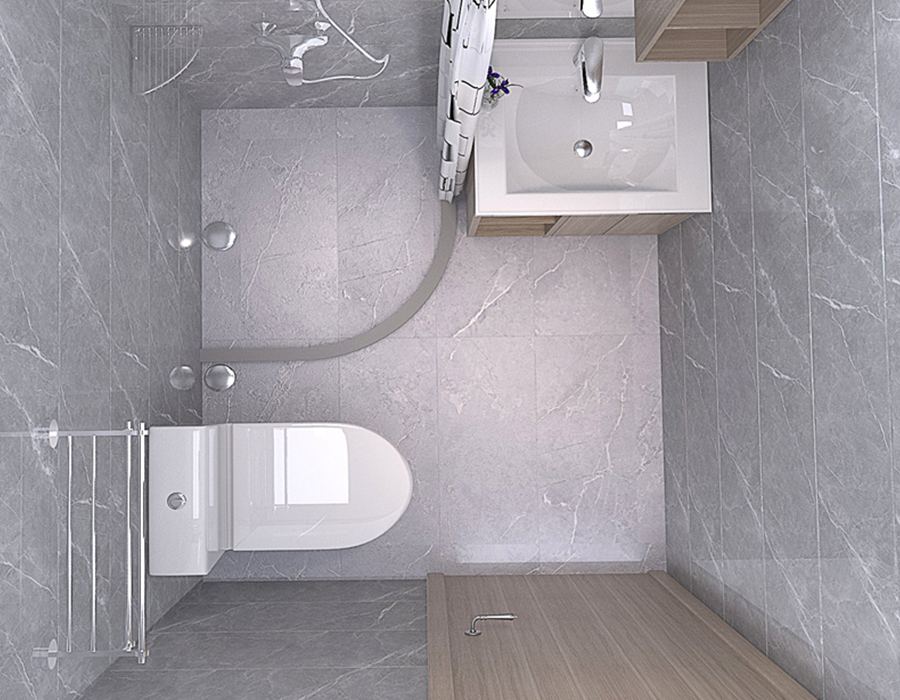 PEC Reçine Fiber Panel Entegre Daire Banyo Ünitesi