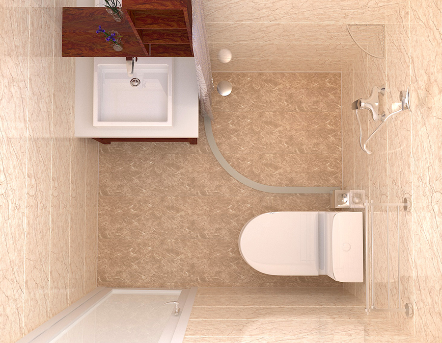 PEC Reçine Fiber İç Panellere Sahip Hızlı Kurulumlu Modüler Banyo