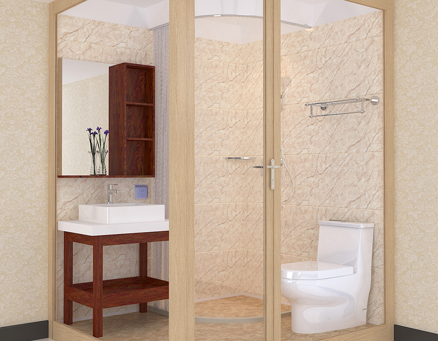 Reçine Fiber İç Panelli Cam-Dış Entegre Banyo