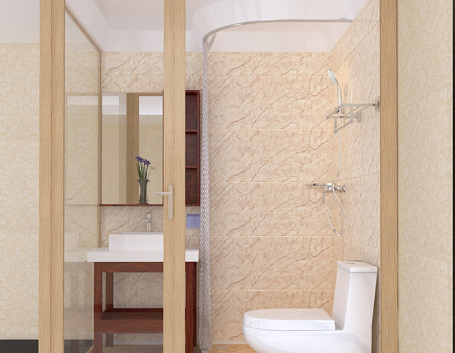 Reçine Fiber İç Panelli Cam-Dış Entegre Banyo