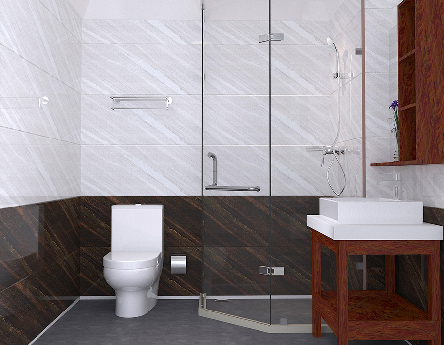 RTM Soft Seramik Tabanlı Prefabrik Otel Banyo Ünitesi Reçine Fiber Panelli