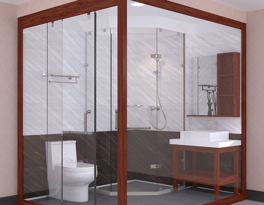 PEC Reçine Fiber Panelli ve RTM Yumuşak Seramik Tabanlı Prefabrik Otel Banyo Ünitesi