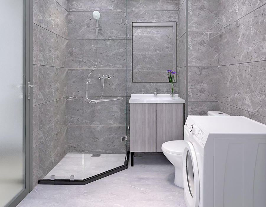 RTM Soft Seramik Tabanlı Prefabrik Otel Banyo Ünitesi Reçine Fiber Panelli