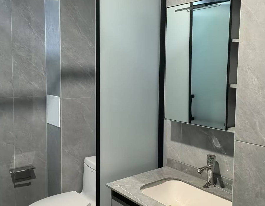 Seramik Karo Kaya Döşeme Yüzeyi Prefabrik Banyo Bölmeleri