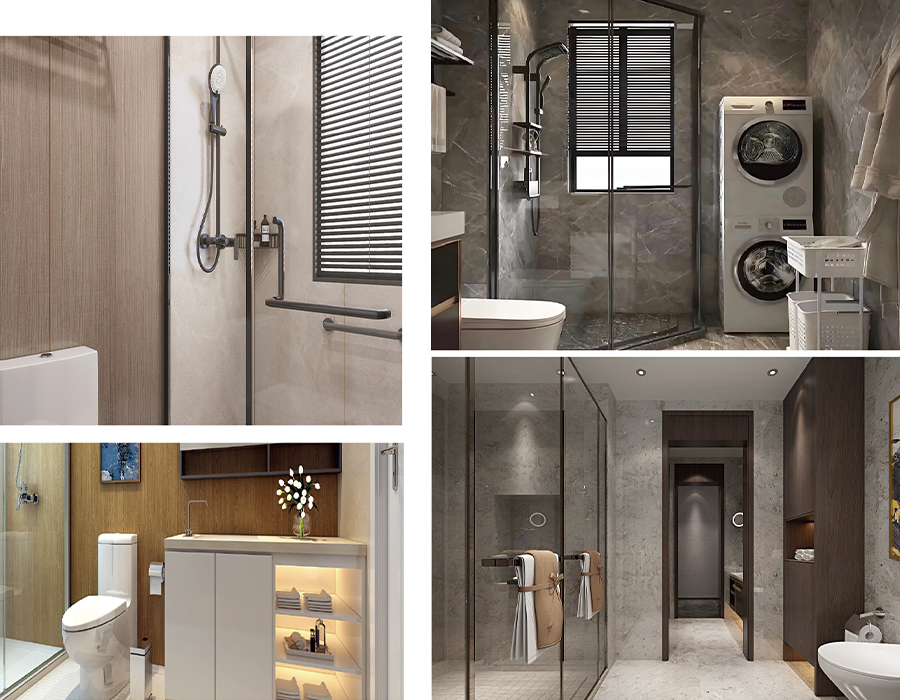 PEC Duvar Panosu Dikey Prefabrik Entegre Banyo