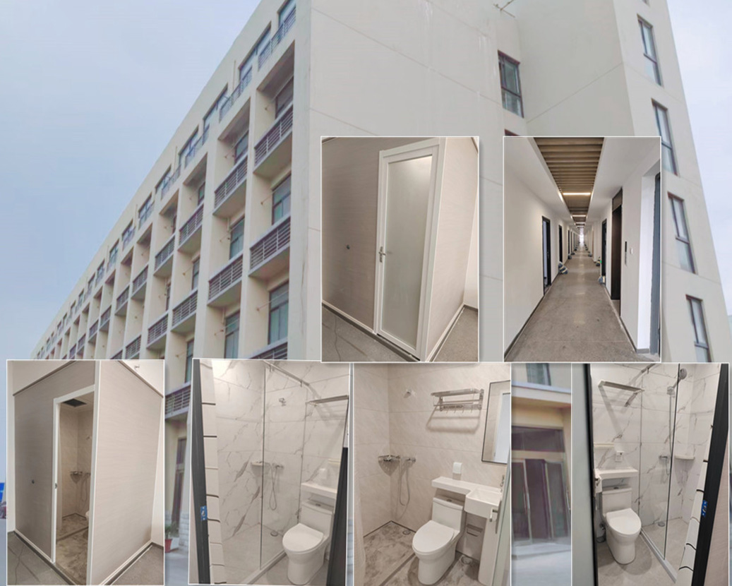 Hangzhou Qiantang Endüstri Parkı Yetenek Apartmanı Projesi Montajlı Tüm Banyo